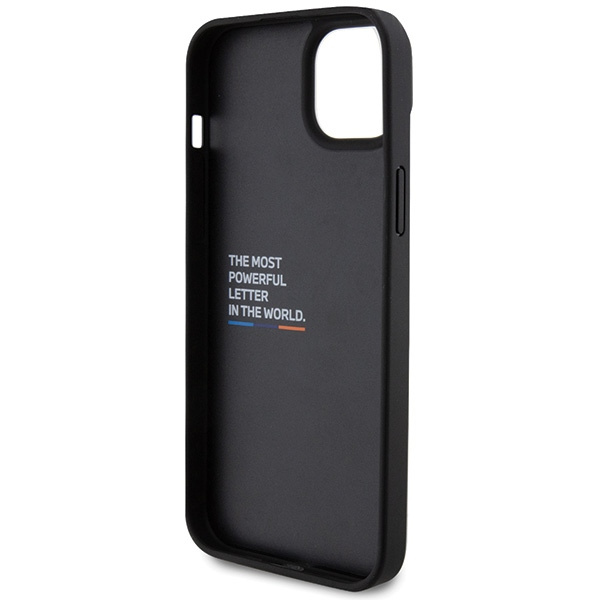 BMW BMHCP15M22NBCK Apple iPhone 15 Plus Leather Carbon black