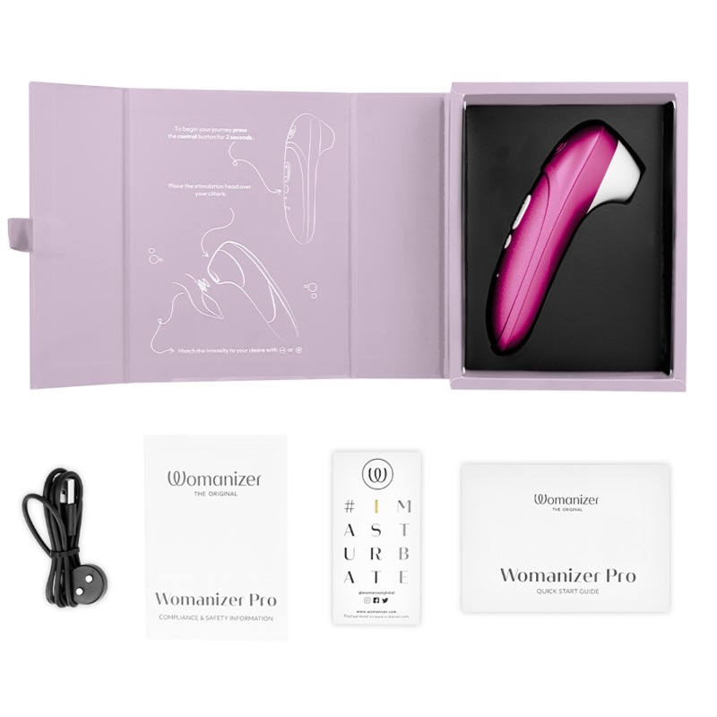 WOMANIZER - PRO VIBRANT CLITORAL STIMULATOR PINK
