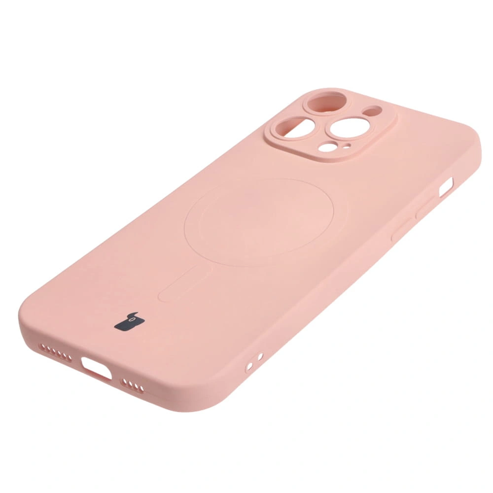 Bizon Case Silicone Magnetic Apple iPhone 14 Pro Max light pink
