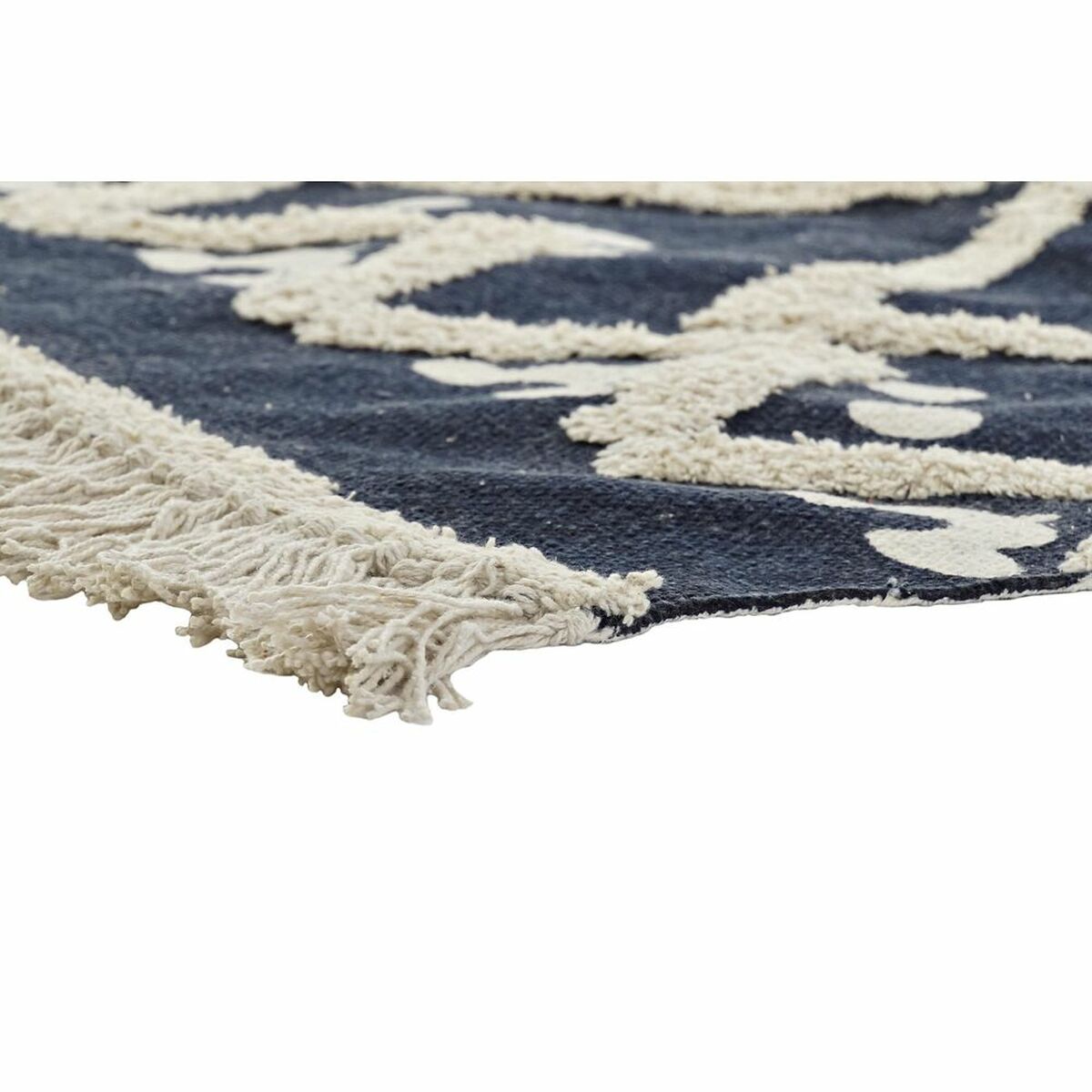 Carpet DKD Home Decor Beige Navy Blue (120 x 180 x 0,7 cm)