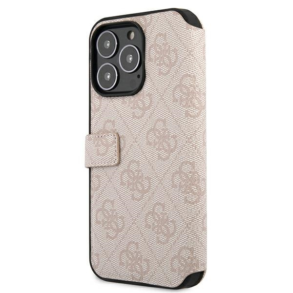 Guess GUBKP13X4GMGPI Apple iPhone 13 Pro Max pink book 4G Big Metal Logo