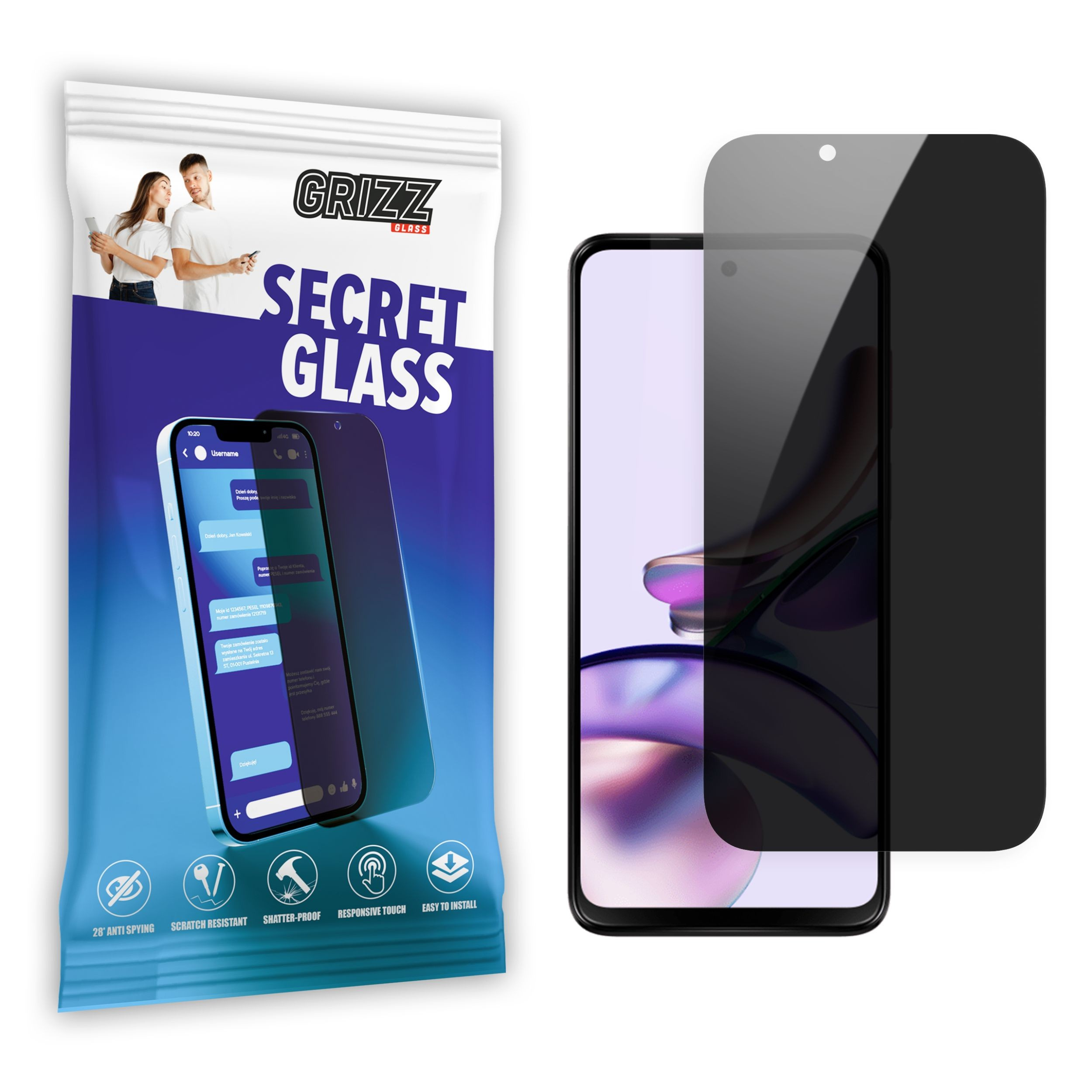 GrizzGlass SecretGlass Motorola Moto G13