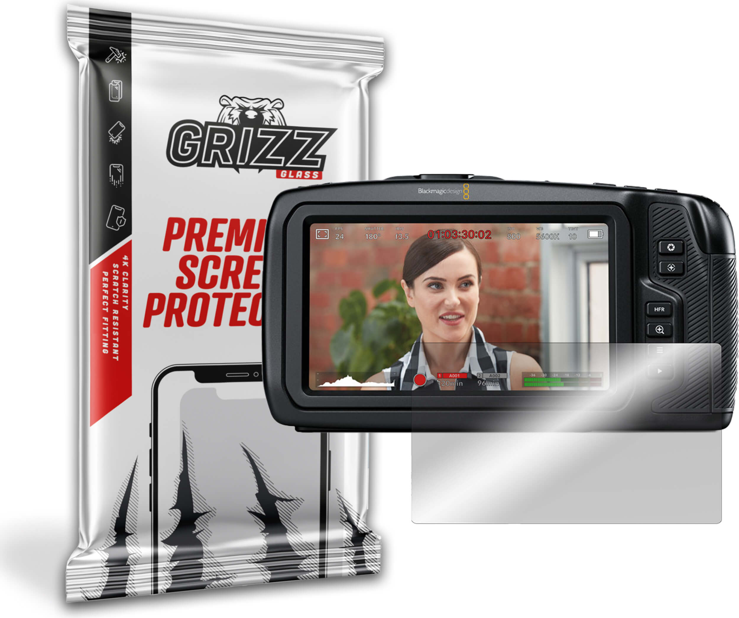 GrizzGlass HybridGlass BlackMagic Pocket 4K