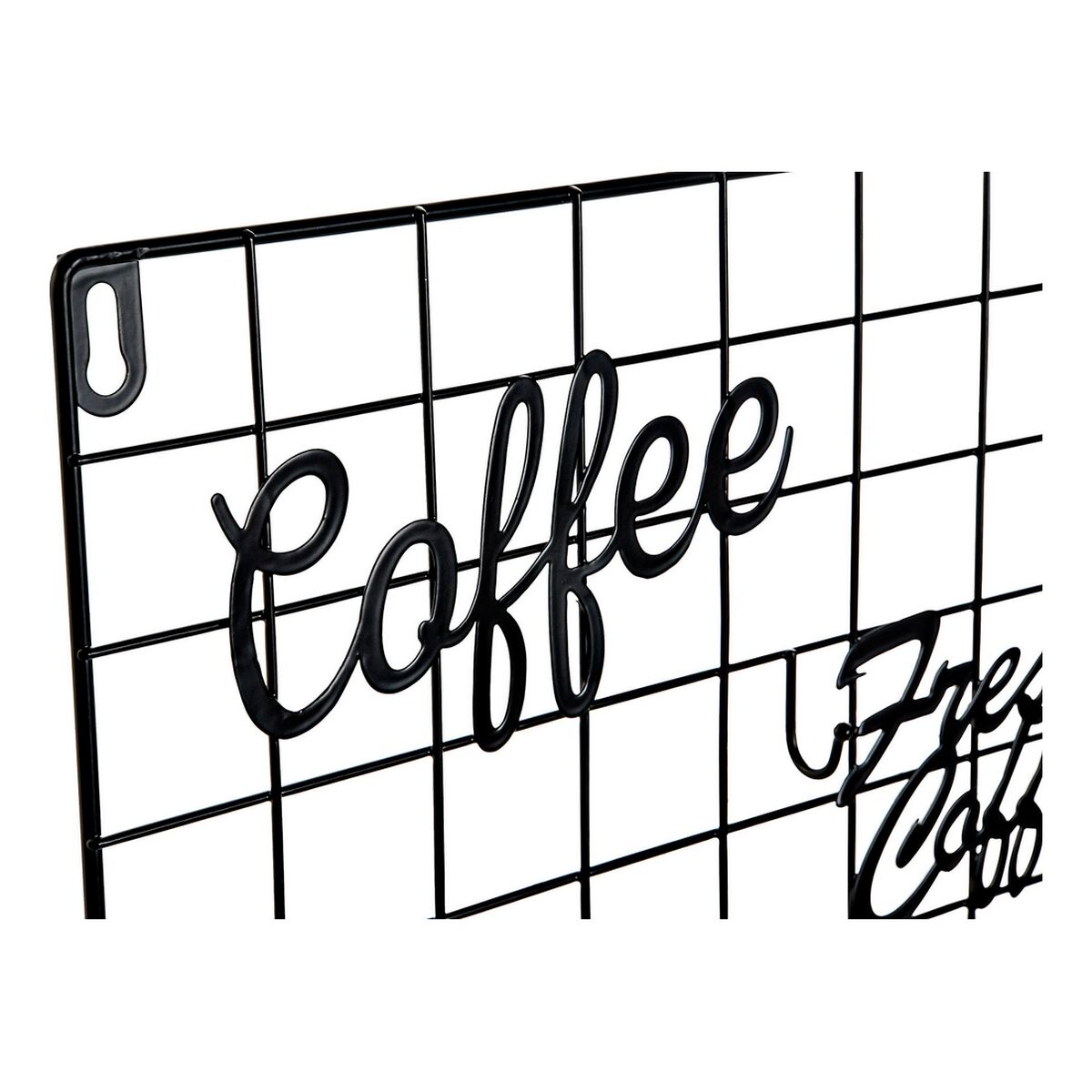 Wall Decoration DKD Home Decor Coffee 30 x 4 x 38 cm Black White Vintage