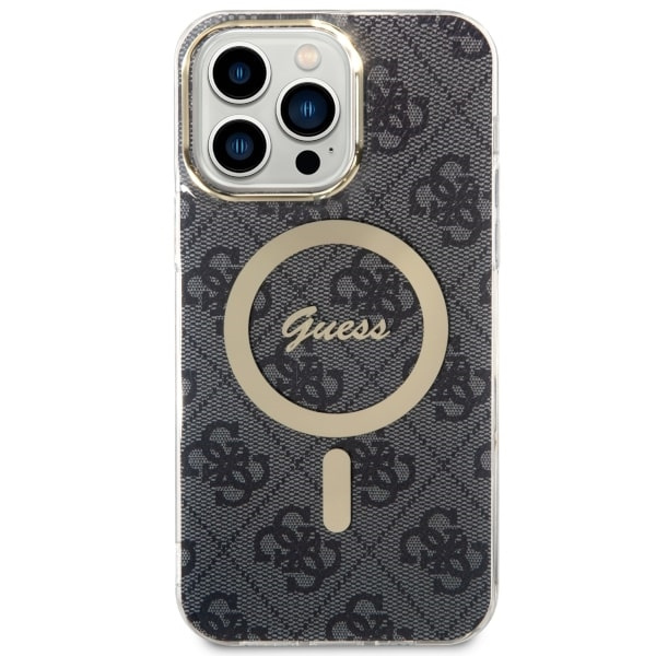 Guess GUHMP14XH4STK Apple iPhone 14 Pro Max black hardcase 4G MagSafe