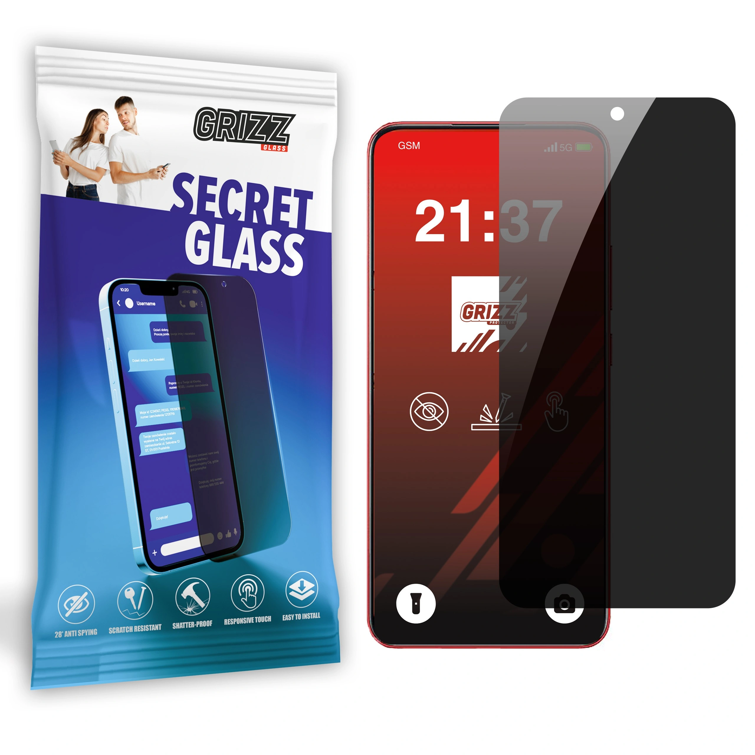 GrizzGlass SecretGlass Oppo A5 Pro