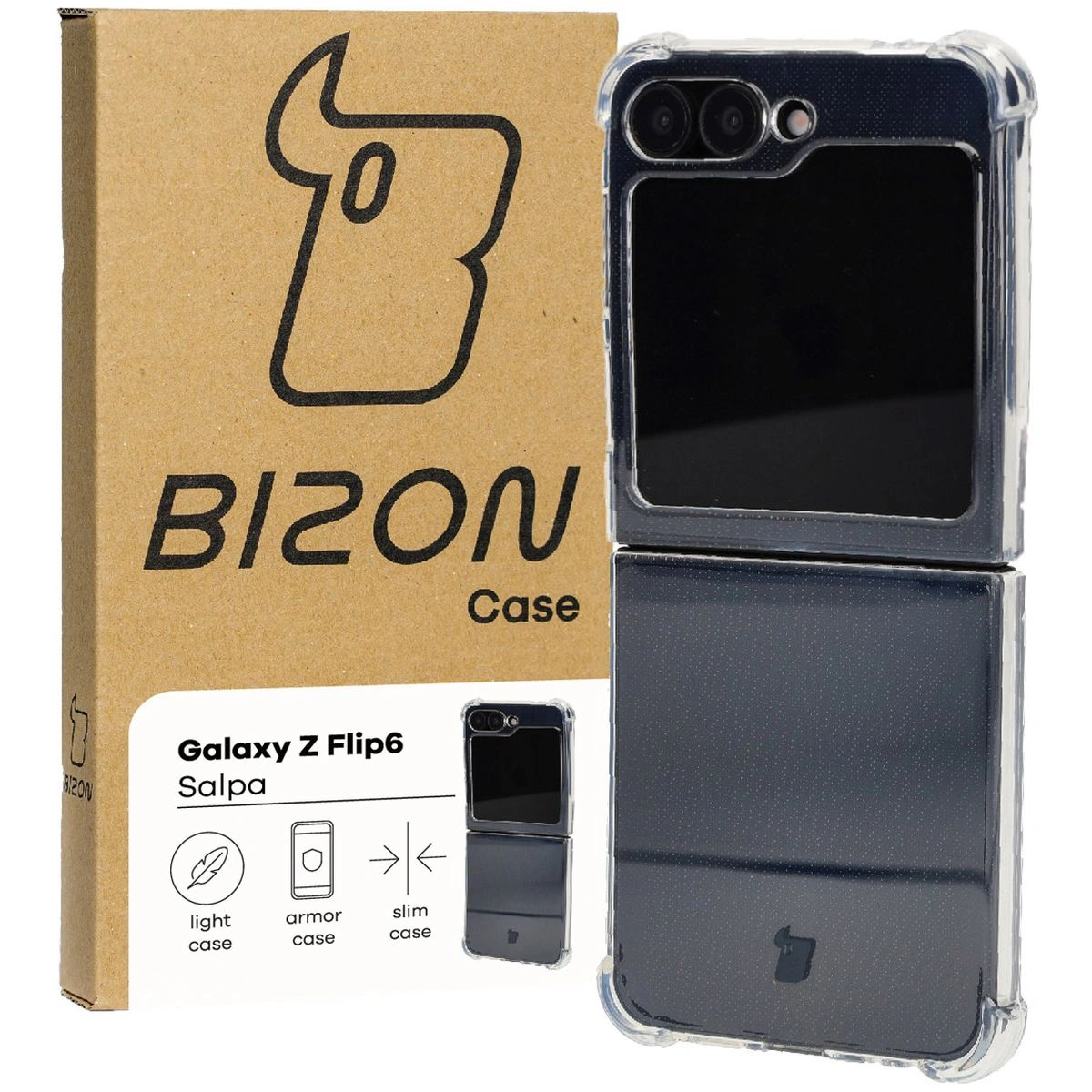 Bizon Case Salpa Samsung Galaxy Z Flip6 clear