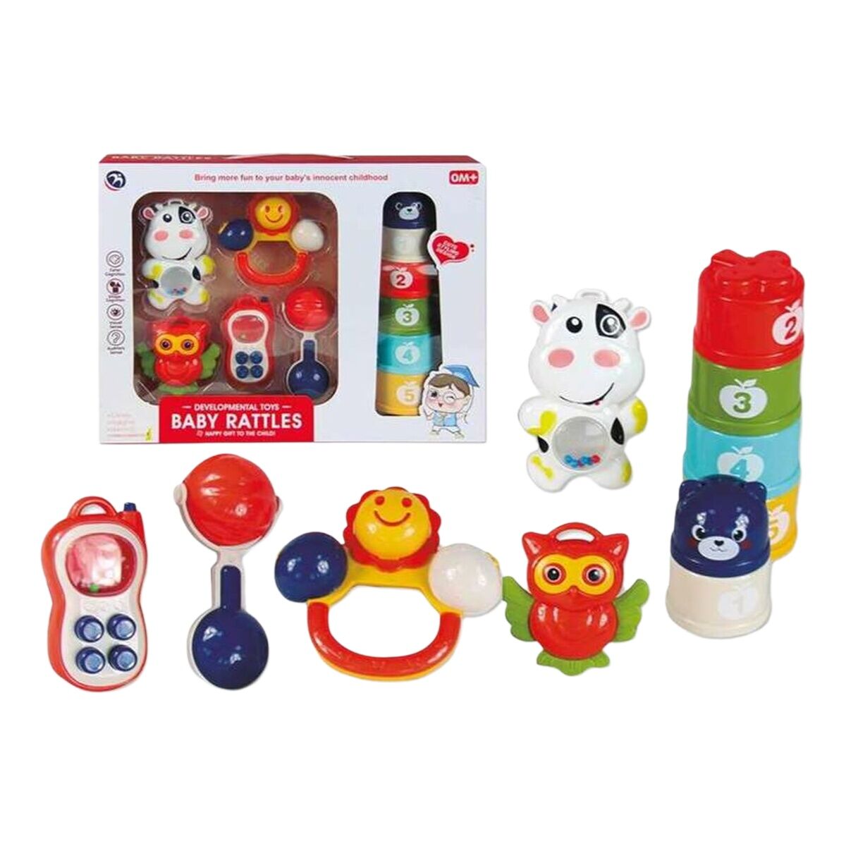 Rattle 40 x 8 x 30 cm