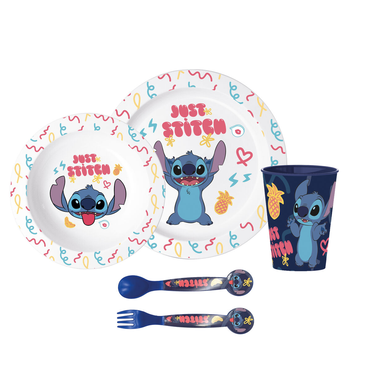 Children's dish set Stitch Sweet Children's (5 Pieces)