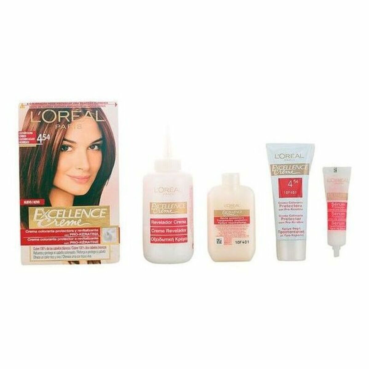 Dauerfärbung Excellence L'Oreal Make Up Rotbraunes kupfer-kastanienbraun