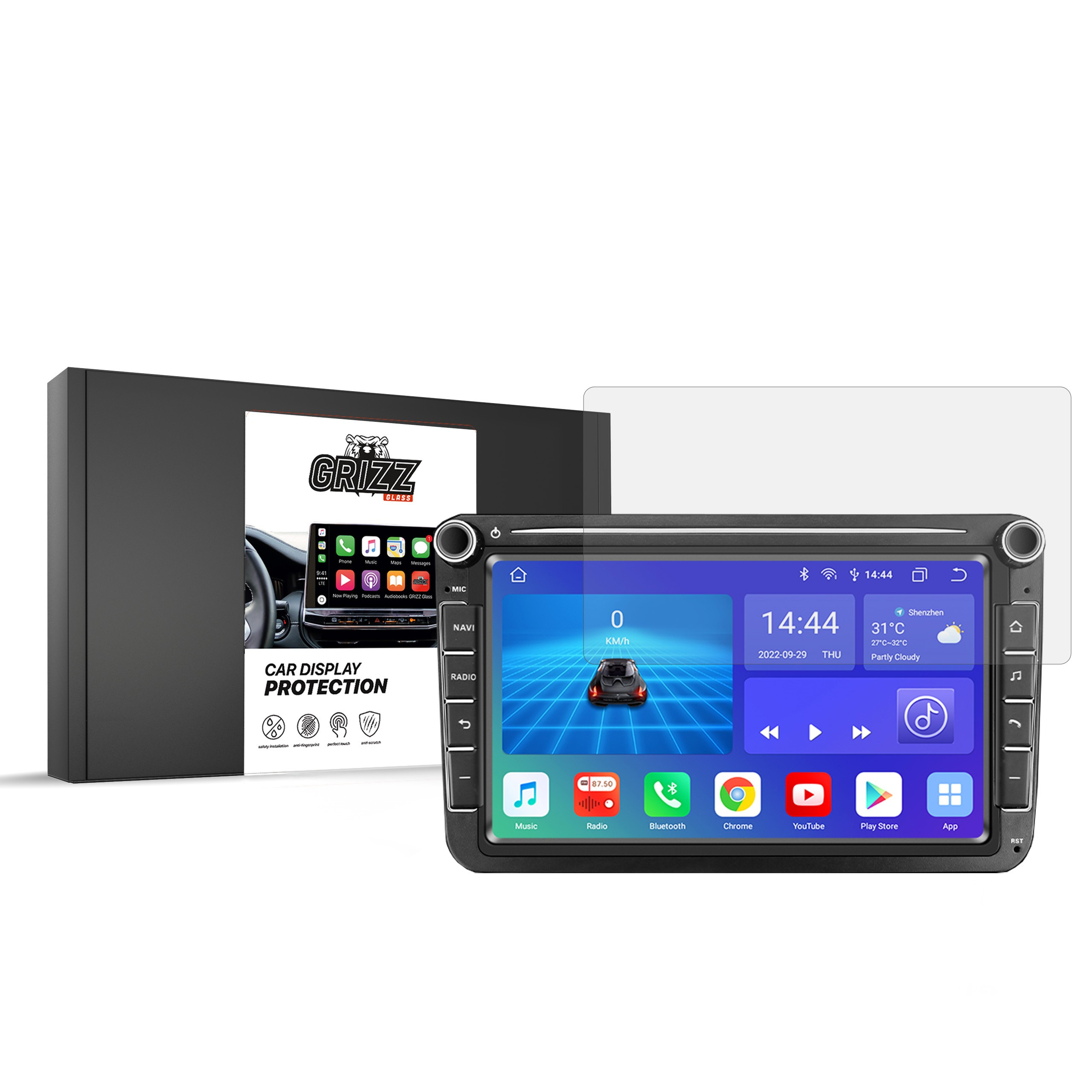 GrizzGlass CarDisplay Ossuret S1 8 inch