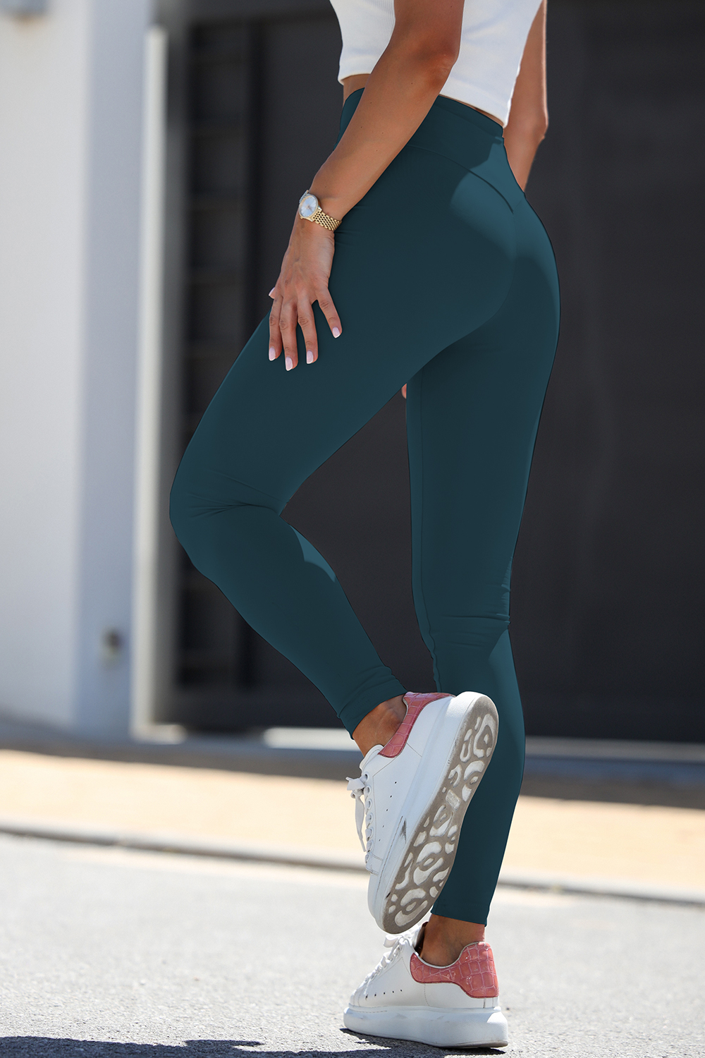  Long leggings model 186420 IVON  green