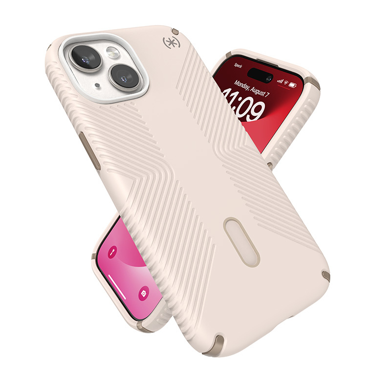Speck Presidio2 Grip ClickLock MagSafe Apple iPhone 15 (Bleached Bone/Heirloom Gold/Hazel Brown)
