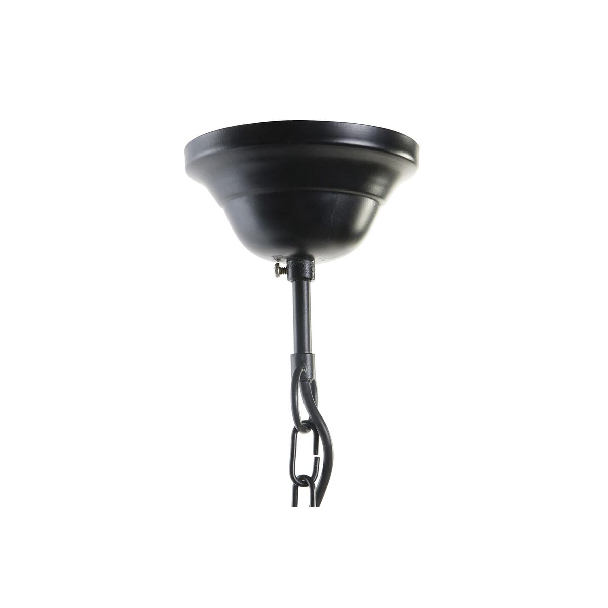 Ceiling Light DKD Home Decor 52 x 52 x 57 cm Black Brown Iron Mango wood 50 W