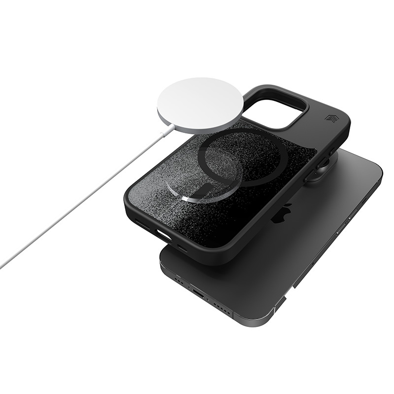 STM Relax Sand MagSafe Apple iPhone 15 (Black / Grey)