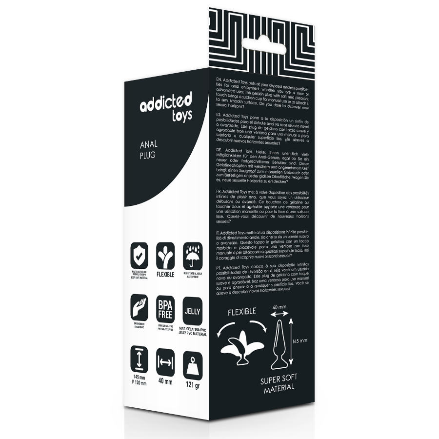 ADDICTED TOYS - ANAL PLUG 14.5CM BLACK