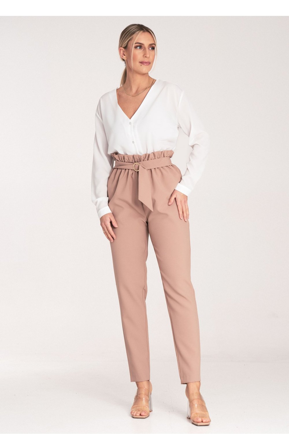  Women trousers model 204299 Figl  beige