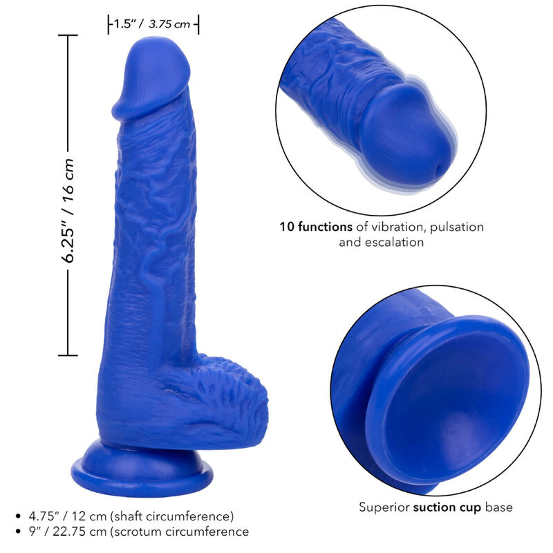 ADMIRAL - SAILOR REALISTIC DILDO VIBRATOR BLUE