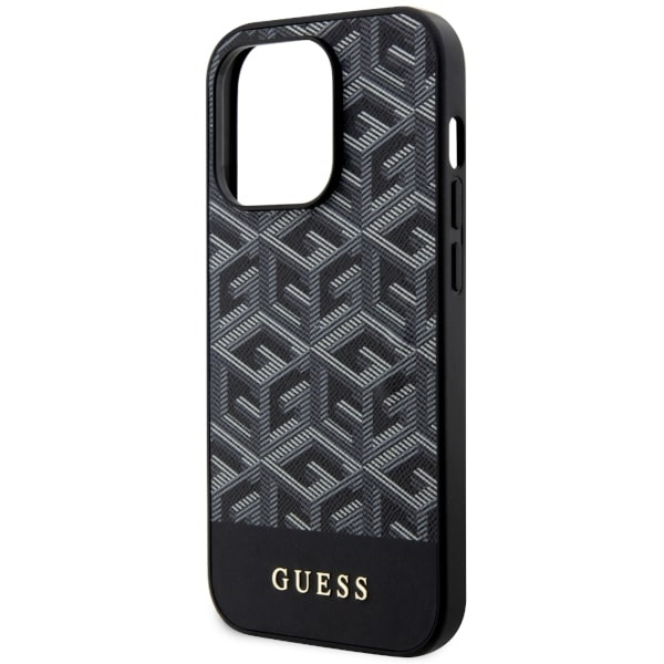 Guess GUHMP14XHGCFSEK Apple iPhone 14 Pro Max black hardcase GCube Stripes MagSafe