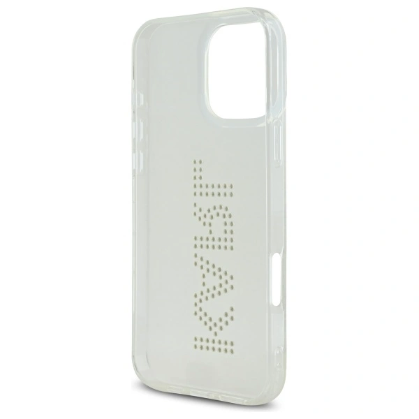 Karl Lagerfeld KLHCP16XHKLSTDCT Apple iPhone 16 Pro Max hardcase IML Rhinestones Logo transparent