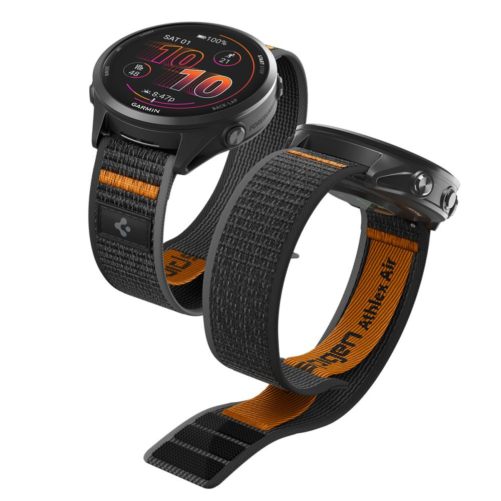 Pasek Spigen Athlex Air Garmin Quick Release 22mm Active Black/orange