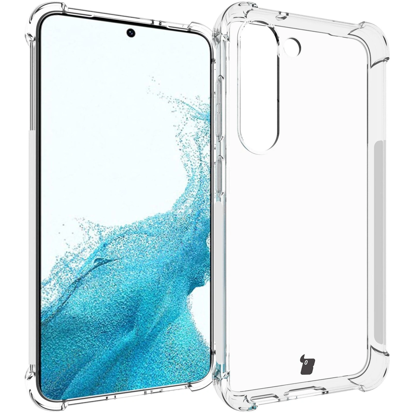 Bizon Case Clear Pack case + 2x screen glass + lens glass Samsung Galaxy S23 clear