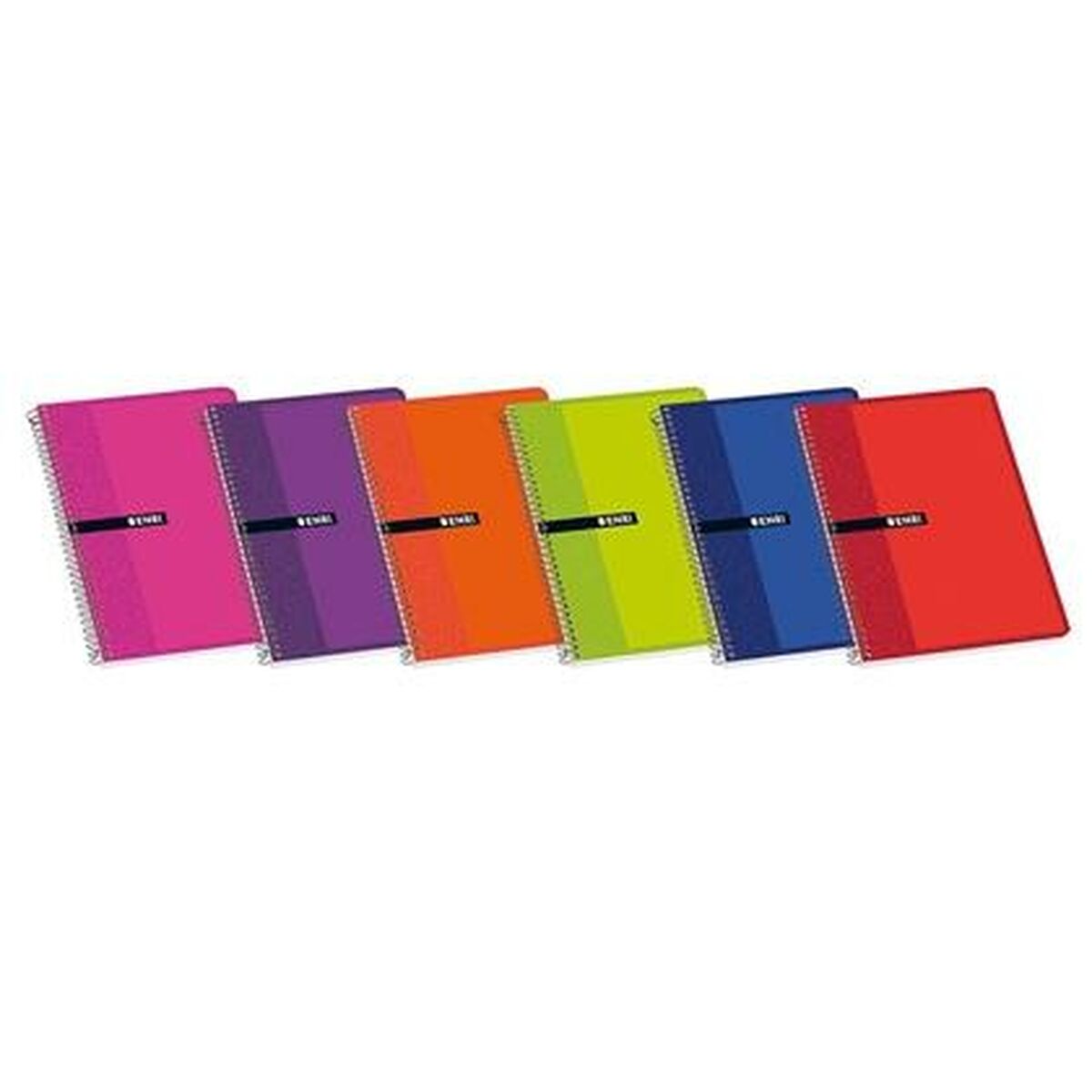 Notebook ENRI Multicolour Soft cover 80 Sheets Din A4 (10Units)