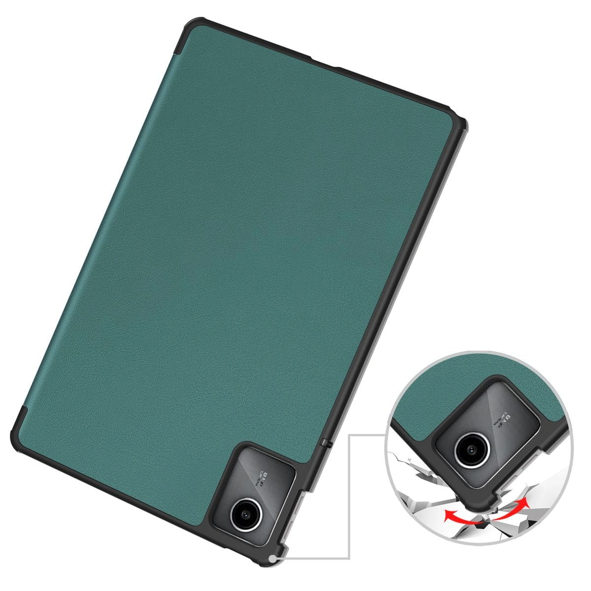 Bizon Case Tab Croc Lenovo Tab M11 dark green