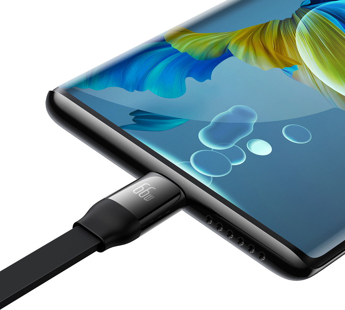 Baseus Bright Mirror 2 retractable cable 3in1 USB Type A - micro USB + Lightning + USB Type C 66W 1.1m black