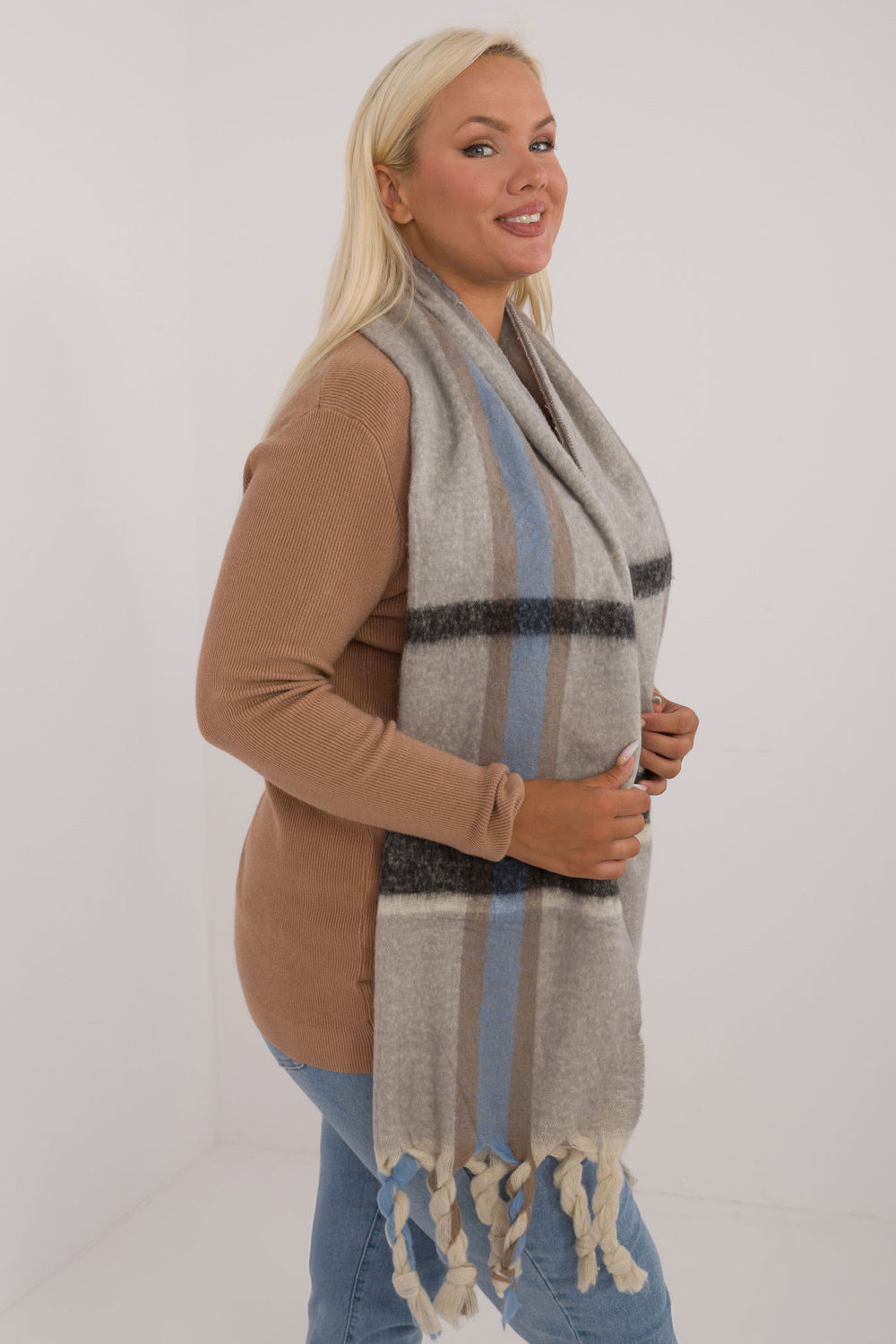  Shawl model 200288 AT  grey