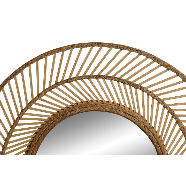 Wall mirror Home ESPRIT Natural Tropical 81 x 2 x 81 cm