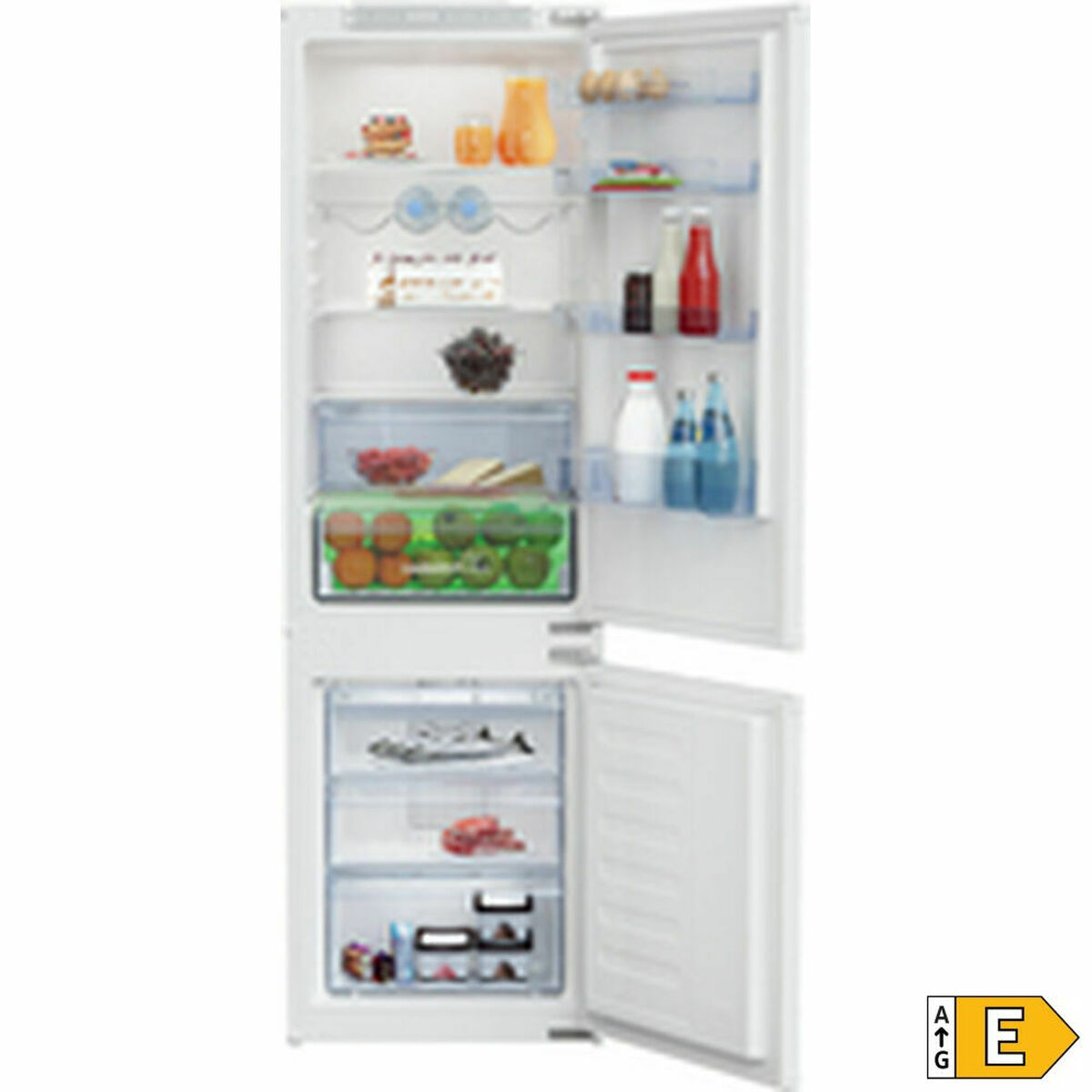 Combined Refrigerator BEKO BCHA275E4SN White (178,1 x 54 cm)