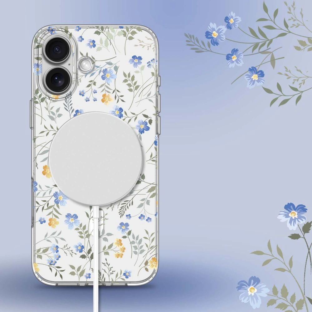 Case Tech-Protect Magmood MagSafe Apple iPhone 16 Spring Flowers