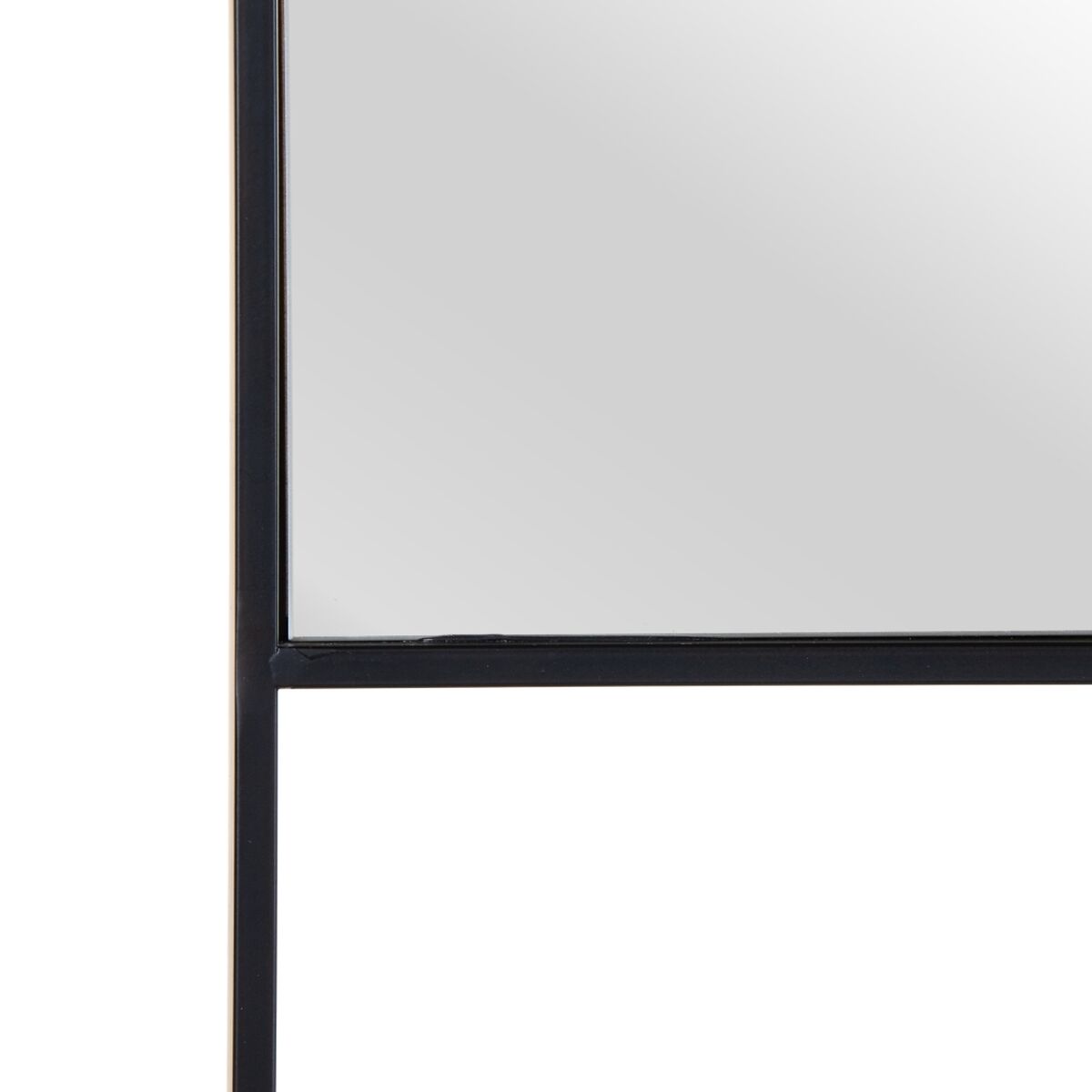 Wall mirror 60 x 2,5 x 90 cm Black Metal