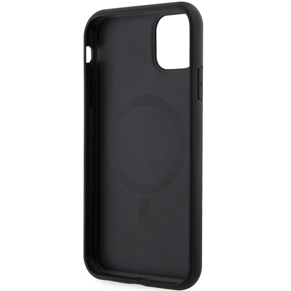 Guess GUHMN61HGCFSEK Apple iPhone 11/XR black hardcase GCube Stripes MagSafe