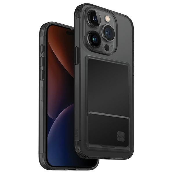 UNIQ Air Fender ID Apple iPhone 15 Pro Cardslot smoked grey tinted