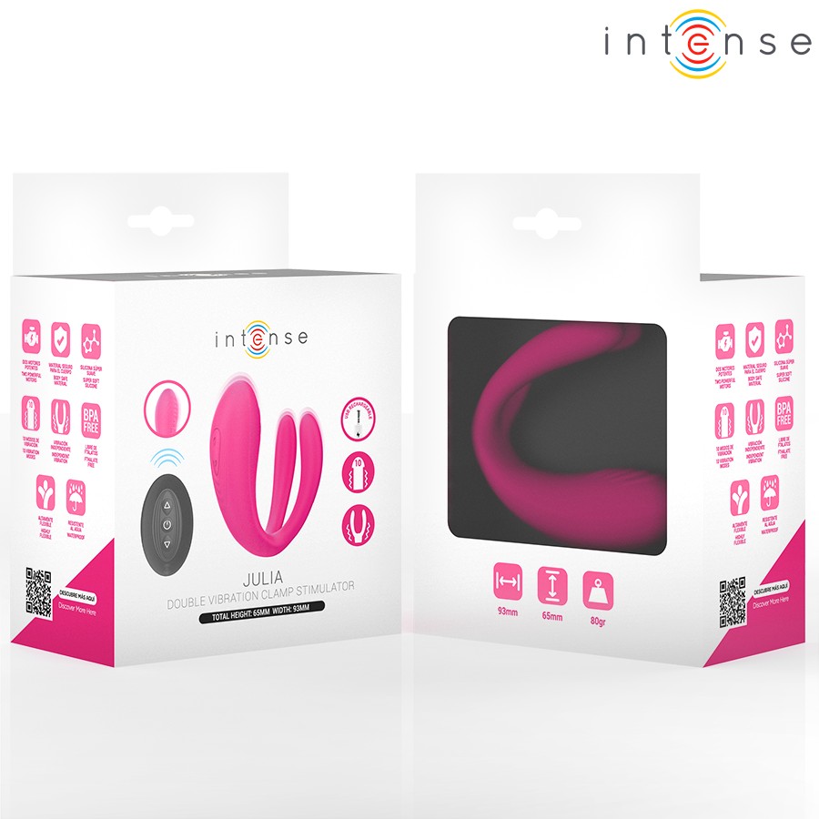 INTENSE - JULIA DOUBLE VIBRATOR CLAMP STIMULATOR REMOTE CONTROL