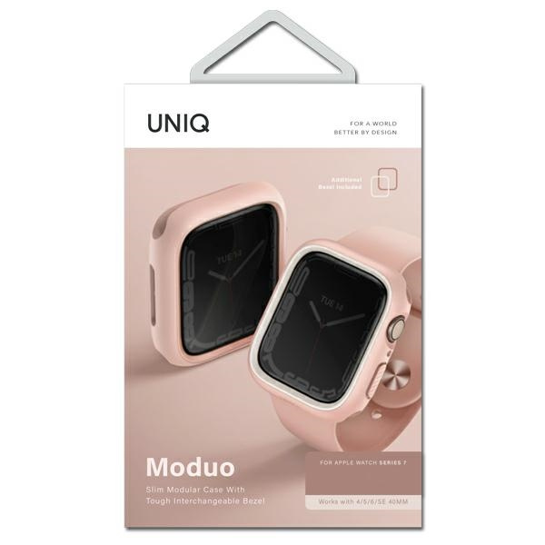 UNIQ Moduo Case Apple Watch 4/5/6/7/8/SE 44/45mm blush-white