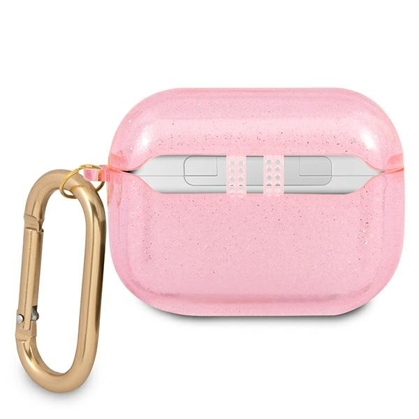 Guess GUAPUCG4GP Apple AirPods Pro cover pink Glitter Collection