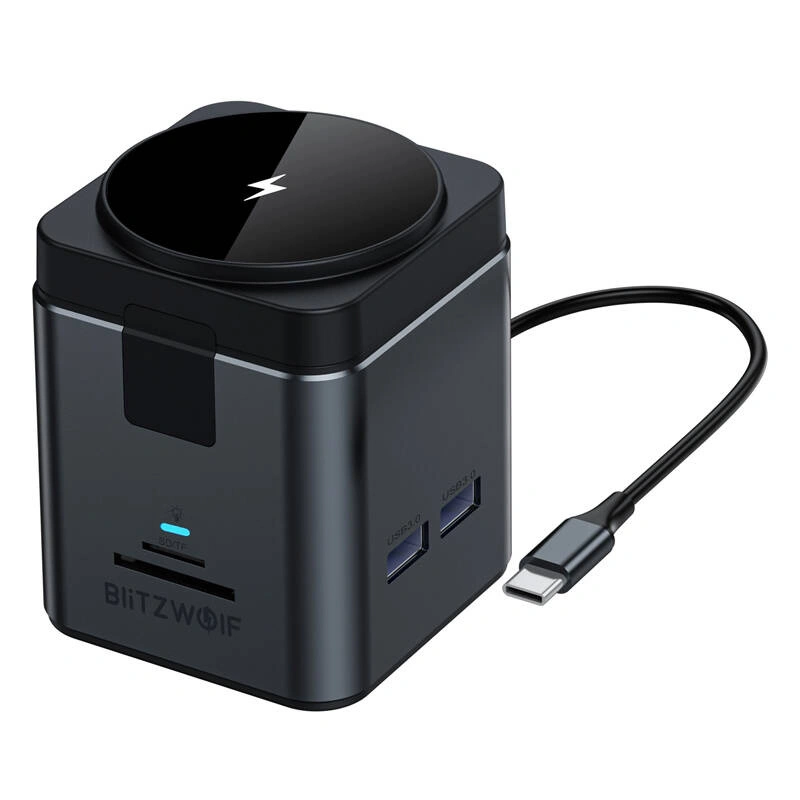 Stacja dokująca 9w1 Blitzwolf BW-TH17 + ładowarka indukcyjna 15W MagSafe