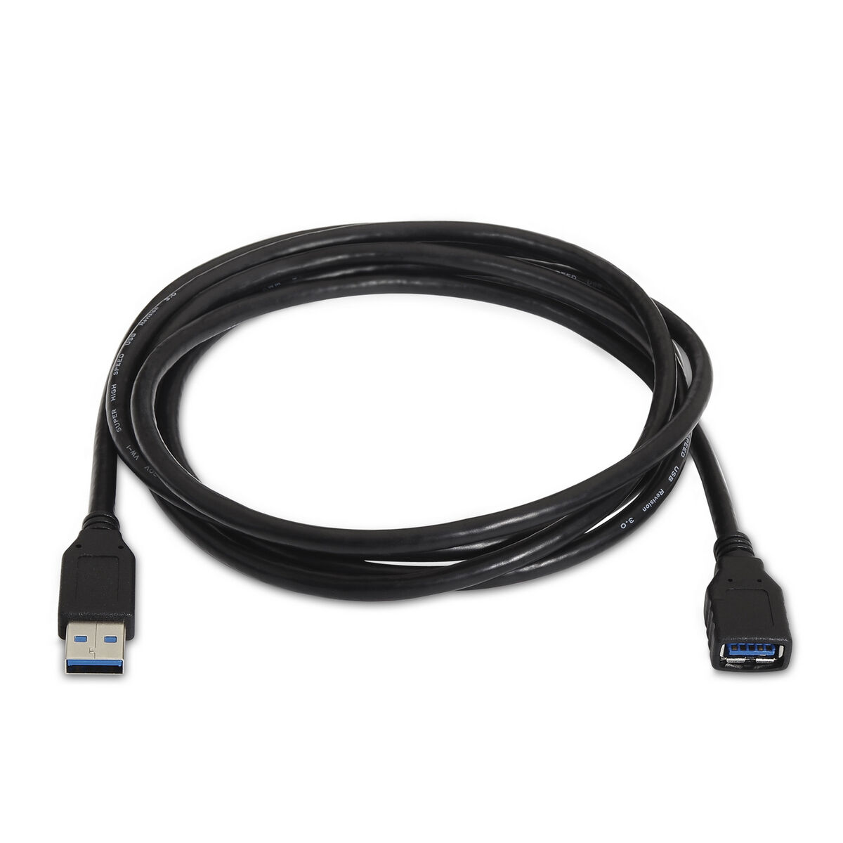 USB Cable Aisens A105-0041 Black 1 m (1 Unit)