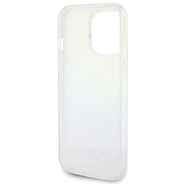 Guess GUHCP15XHDECMI Apple iPhone 15 Pro Max hardcase IML Faceted Mirror Disco Iridescent multicolor
