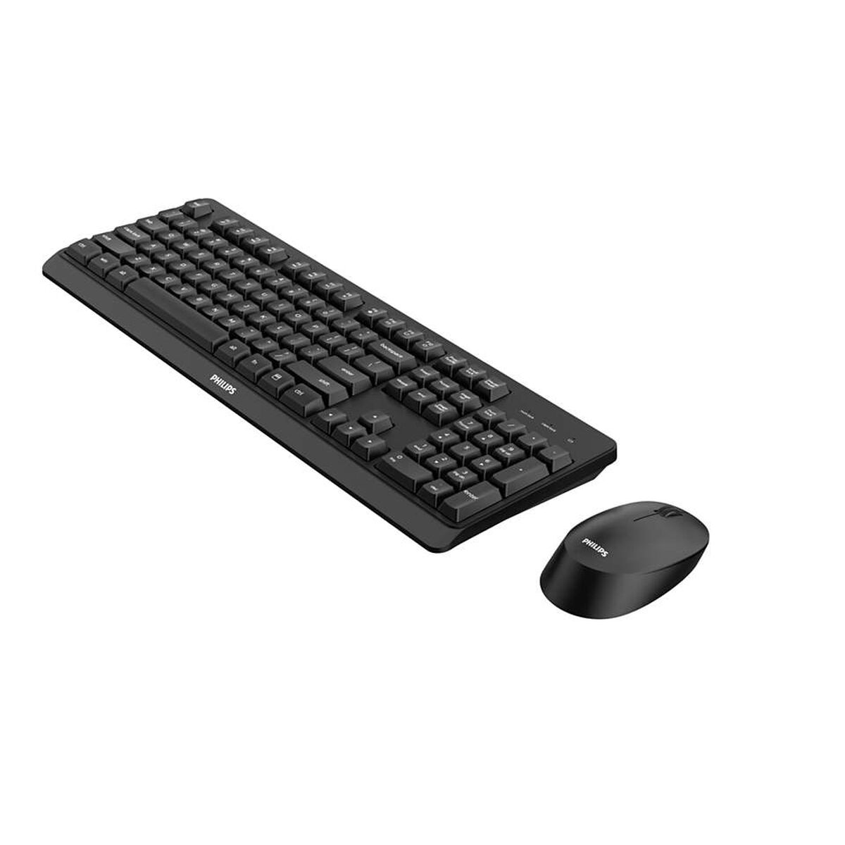 Keyboard and Wireless Mouse Philips SPT6307BL/16 Spanish Qwerty