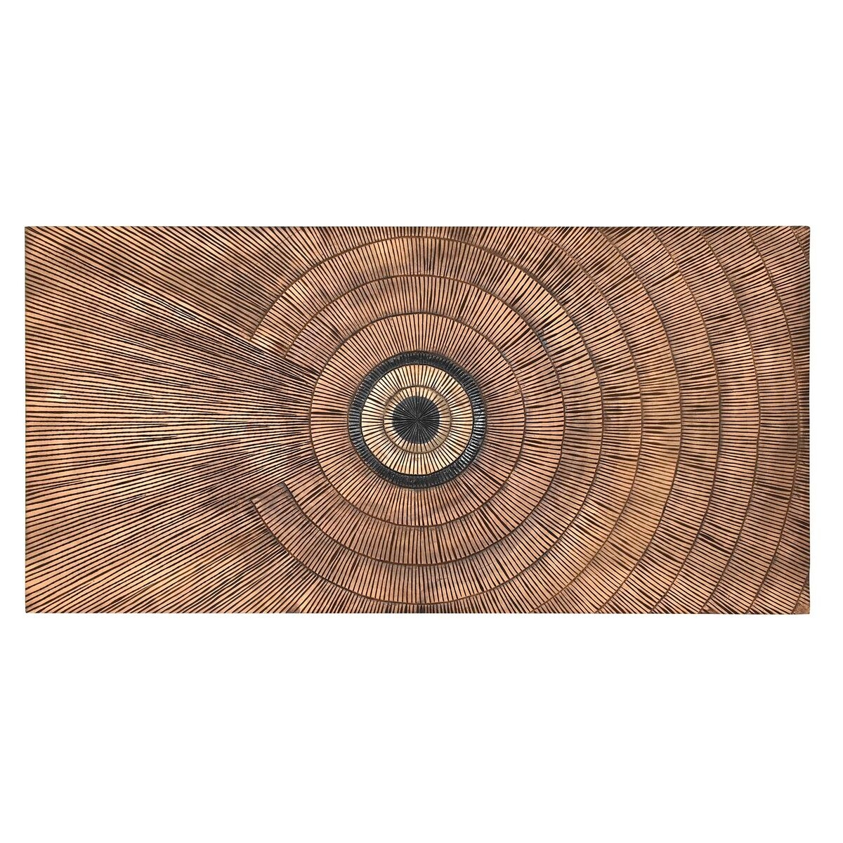Headboard DKD Home Decor Golden Natural MDF Wood 180 x 3,5 x 90 cm 180,5 x 3,5 x 90,5 cm