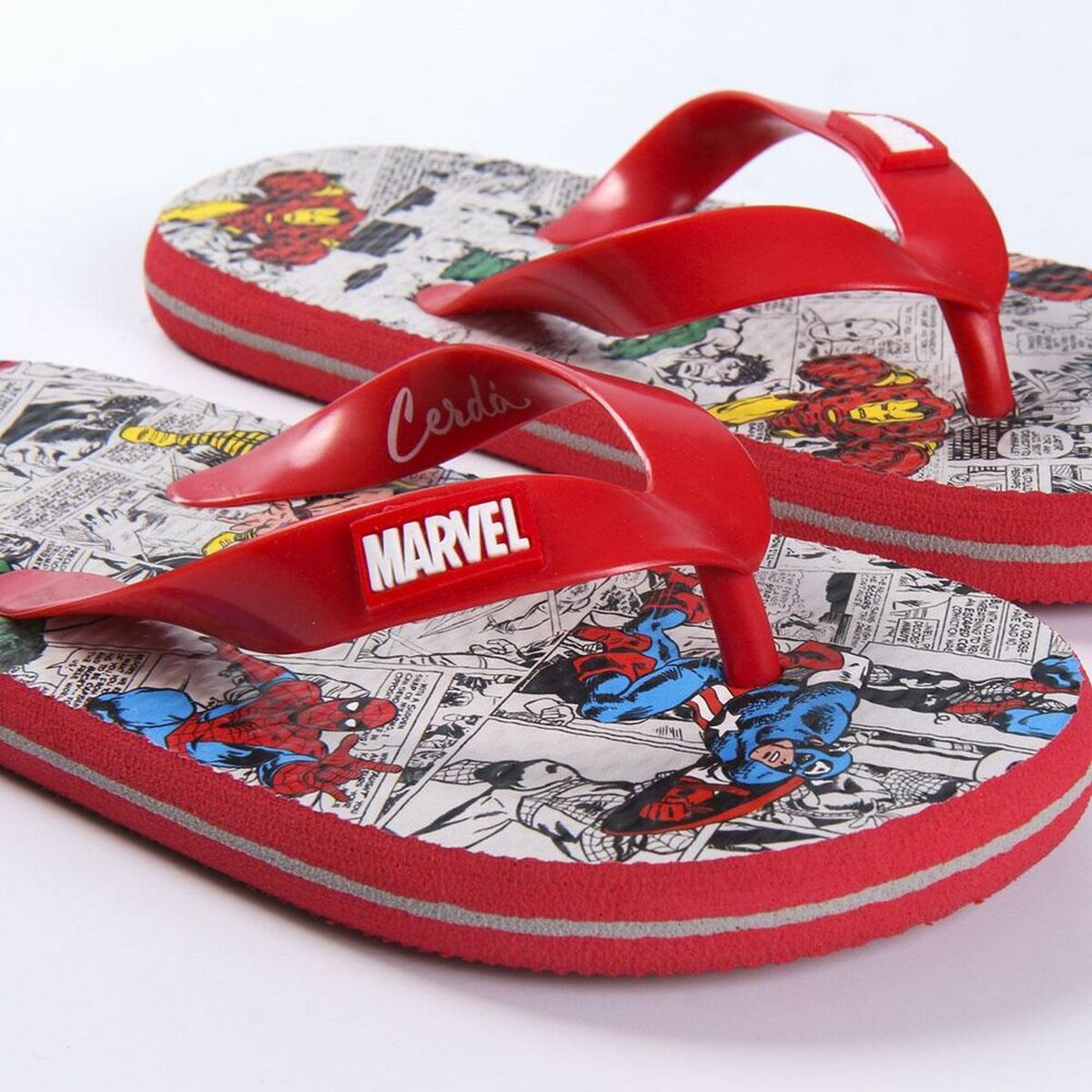 Flip Flops for Children Marvel Red