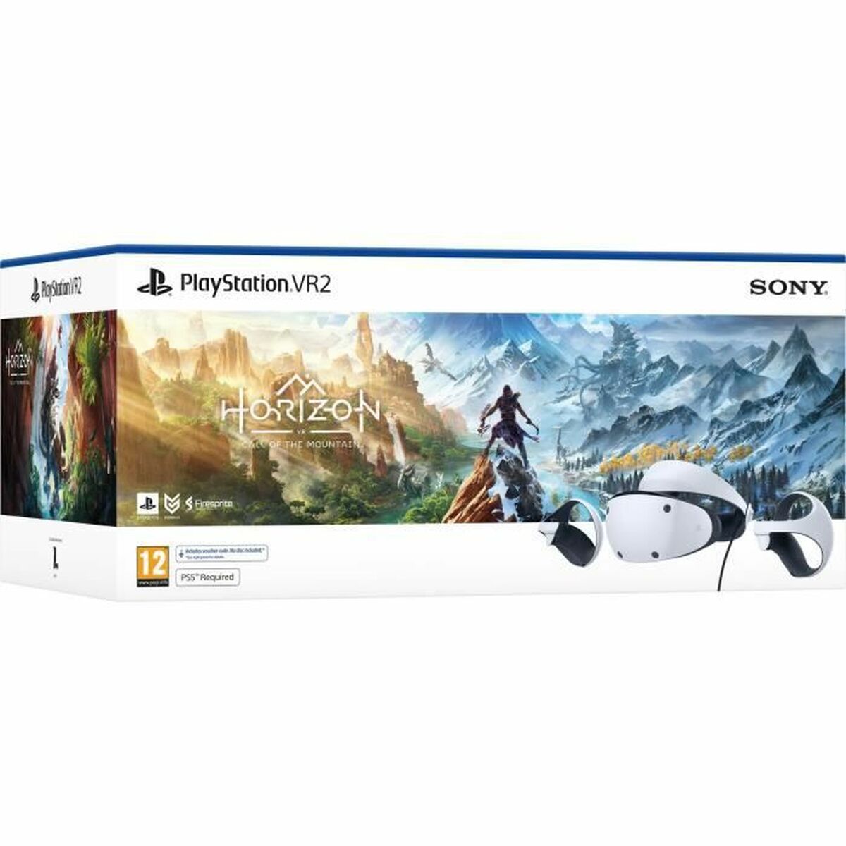 Virtual Reality Glasses Sony PlayStation VR2 + Horizon: Call of the Mountain (FR) PlayStation 5 Video Game