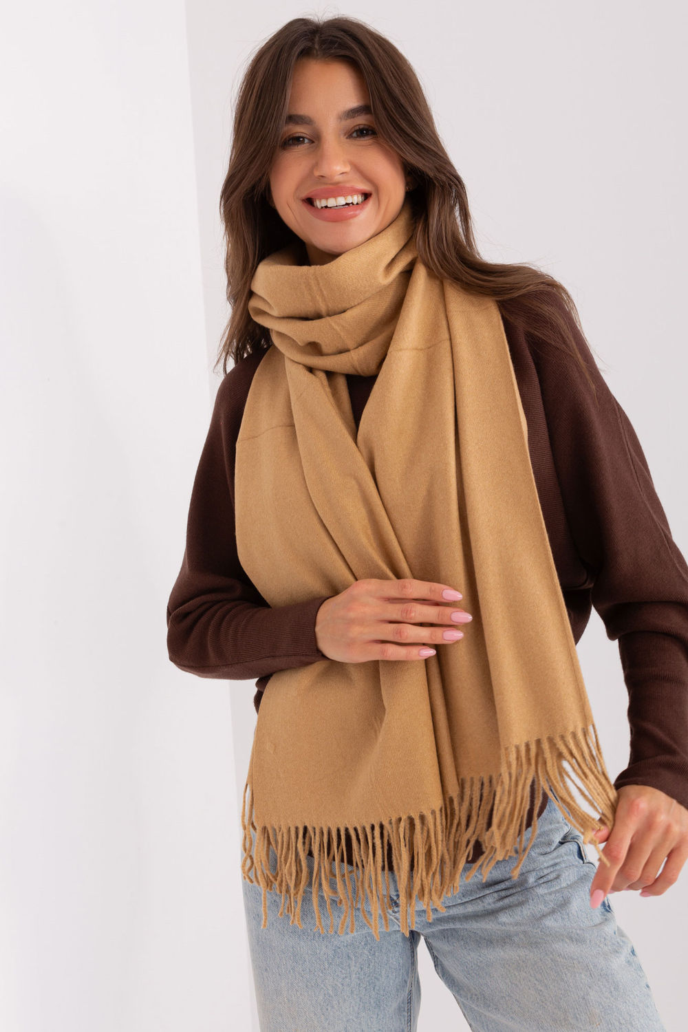  Shawl model 185892 AT  brown