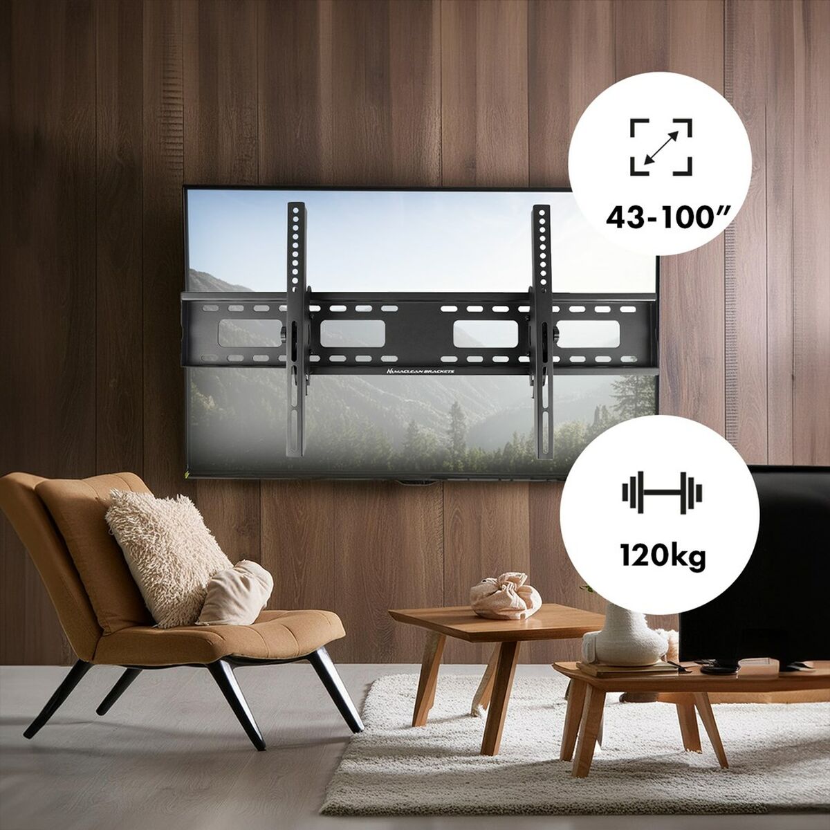 TV Mount MacLean MC-422 43" 100" 120 kg TV Mount MacLean MC-422 43" 100" 120 kg