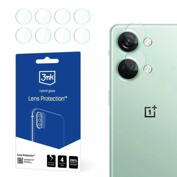 Hybrid glass for camera lens 3MK Lens Protect OnePlus Nord 3 5G [4 PACK]