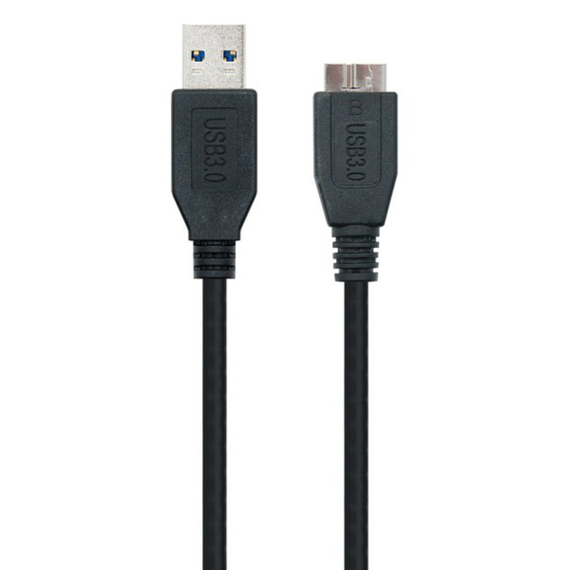 USB 3.0 A to Micro USB B Cable NANOCABLE 10.01.110-BK Black